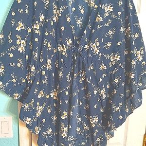 Nice navy blue blouse